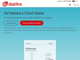 'dialfire.com' screenshot