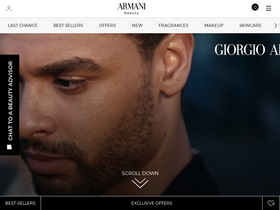 'giorgioarmanibeauty.com.au' screenshot