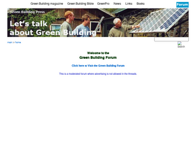 'greenbuildingforum.co.uk' screenshot