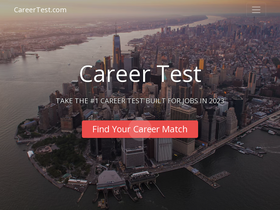 'careertest.com' screenshot