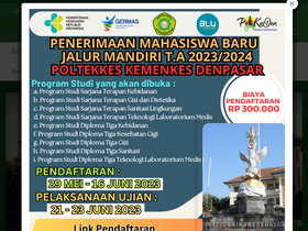'poltekkes-denpasar.ac.id' screenshot