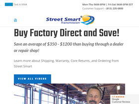 'streetsmarttransmission.com' screenshot