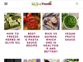 'tastegreatfoodie.com' screenshot