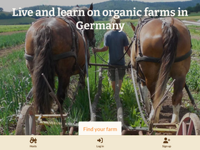 'wwoof.de' screenshot