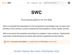 'swc.rs' screenshot