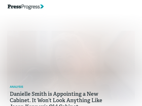 'pressprogress.ca' screenshot