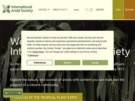 'aroid.org' screenshot