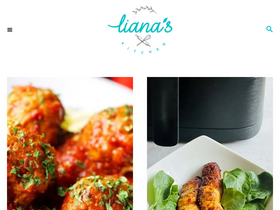 'lianaskitchen.co.uk' screenshot