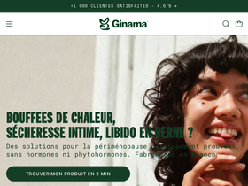Ginama homepage screenshot