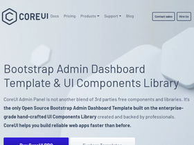 'coreui.io' screenshot