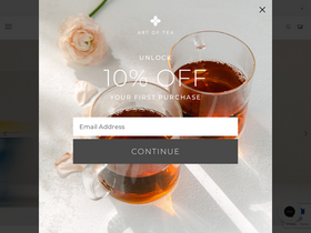 'artoftea.com' screenshot
