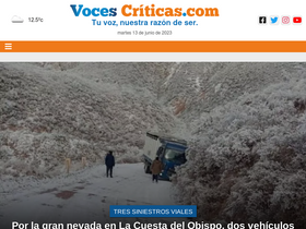 'vocescriticas.com' screenshot