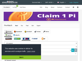 'asianodds.com' screenshot