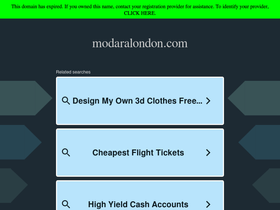 modaralondon.com homepage screenshot
