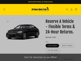 24hourrentacar.com homepage screenshot