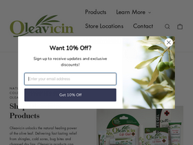 Oleavicin homepage screenshot