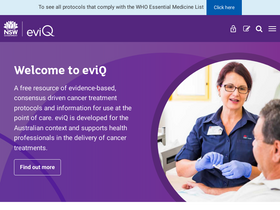 'eviq.org.au' screenshot