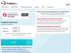 'predkosc.pl' screenshot