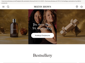 Molton Brown homepage screenshot