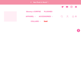 gloomybearstore.com homepage screenshot