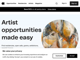 'artconnect.com' screenshot