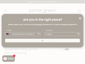 portergreen.com.au homepage screenshot