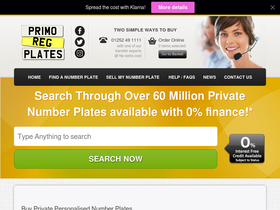 'primoregistrations.co.uk' screenshot