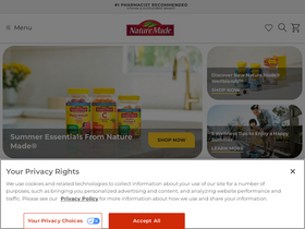 'naturemade.com' screenshot