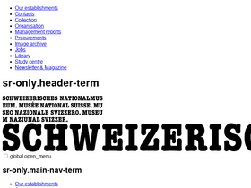'nationalmuseum.ch' screenshot