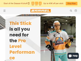 barrelhockey.com homepage screenshot