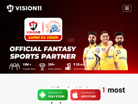 'vision11.in' screenshot