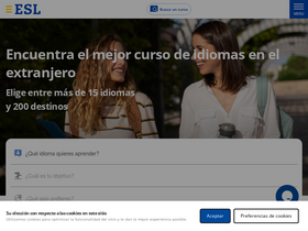 'esl-idiomas.com' screenshot