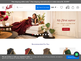 'nalli.com' screenshot