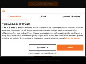 'arriagaasociados.com' screenshot
