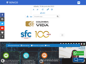 'superfinanciera.gov.co' screenshot