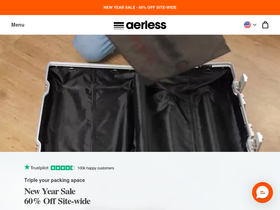 Aerless website screenshot