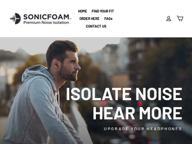 Sonicfoam homepage screenshot