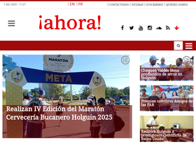 'ahora.cu' screenshot