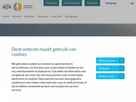 'alfa.nl' screenshot
