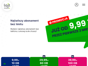 'lajtmobile.pl' screenshot