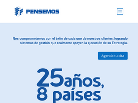 'pensemos.com' screenshot