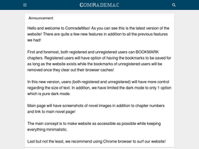 'comrademao.com' screenshot