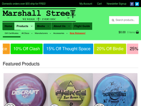 'marshallstreetdiscgolf.com' screenshot