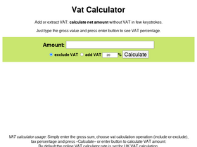 'vatcalconline.com' screenshot