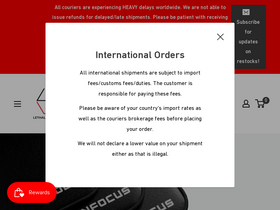 'lethalgaminggear.com' screenshot