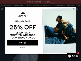 'jnco.com' screenshot