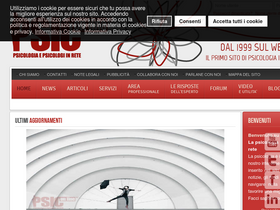 'psiconline.it' screenshot