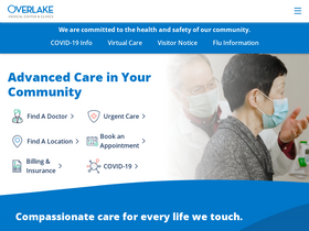 'overlakehospital.org' screenshot