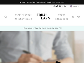 Equal Eats homepage screenshot