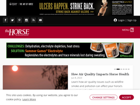 'thehorse.com' screenshot